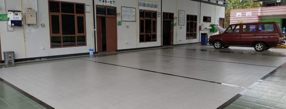 Fasilitas Bengkel Praktek yang luas SMK Aryasatya